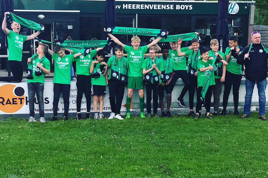 Heerenveense Boys JO13-2 kampioen 2018-2019